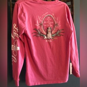 Long sleeve Lily Grace pocket tee